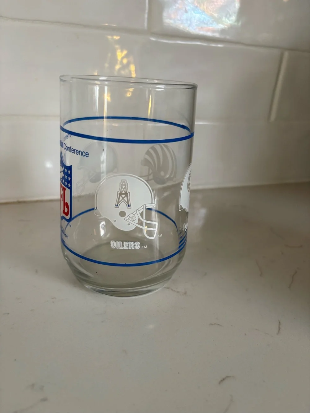 Vintage NFL American Football Conference Glass Tumbler – Central Division